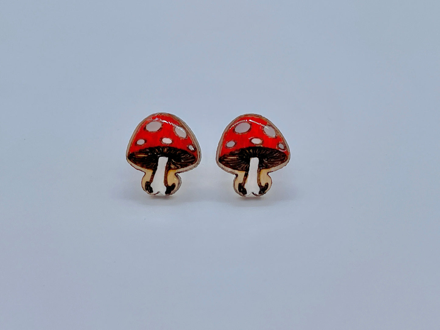 Mushroom Stud Earrings, Mushroom Earrings, Magic Mushroom Earrings
