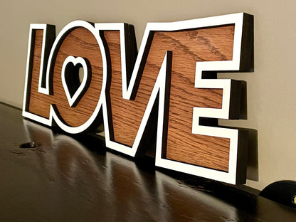 Love sign 16x6 inches