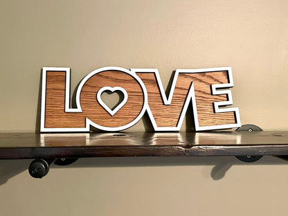 Love sign 16x6 inches