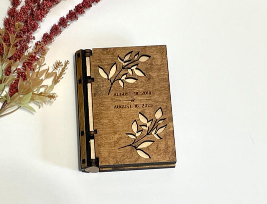 Keepsake Book | Custom engraved book | Personal wooden book | beautiful wood book
