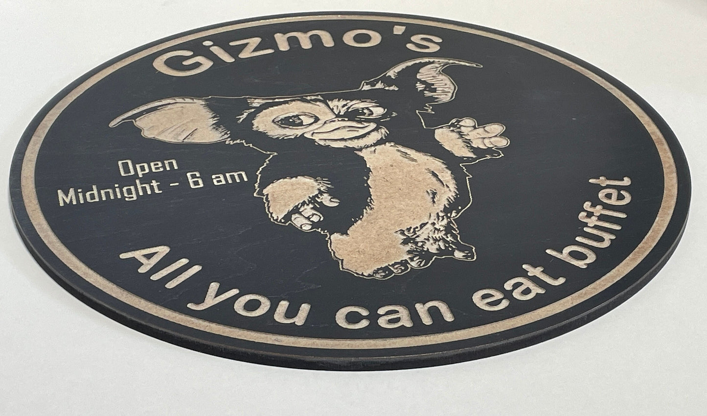 Gizmo Halloween Sign, Halloween Decoration
