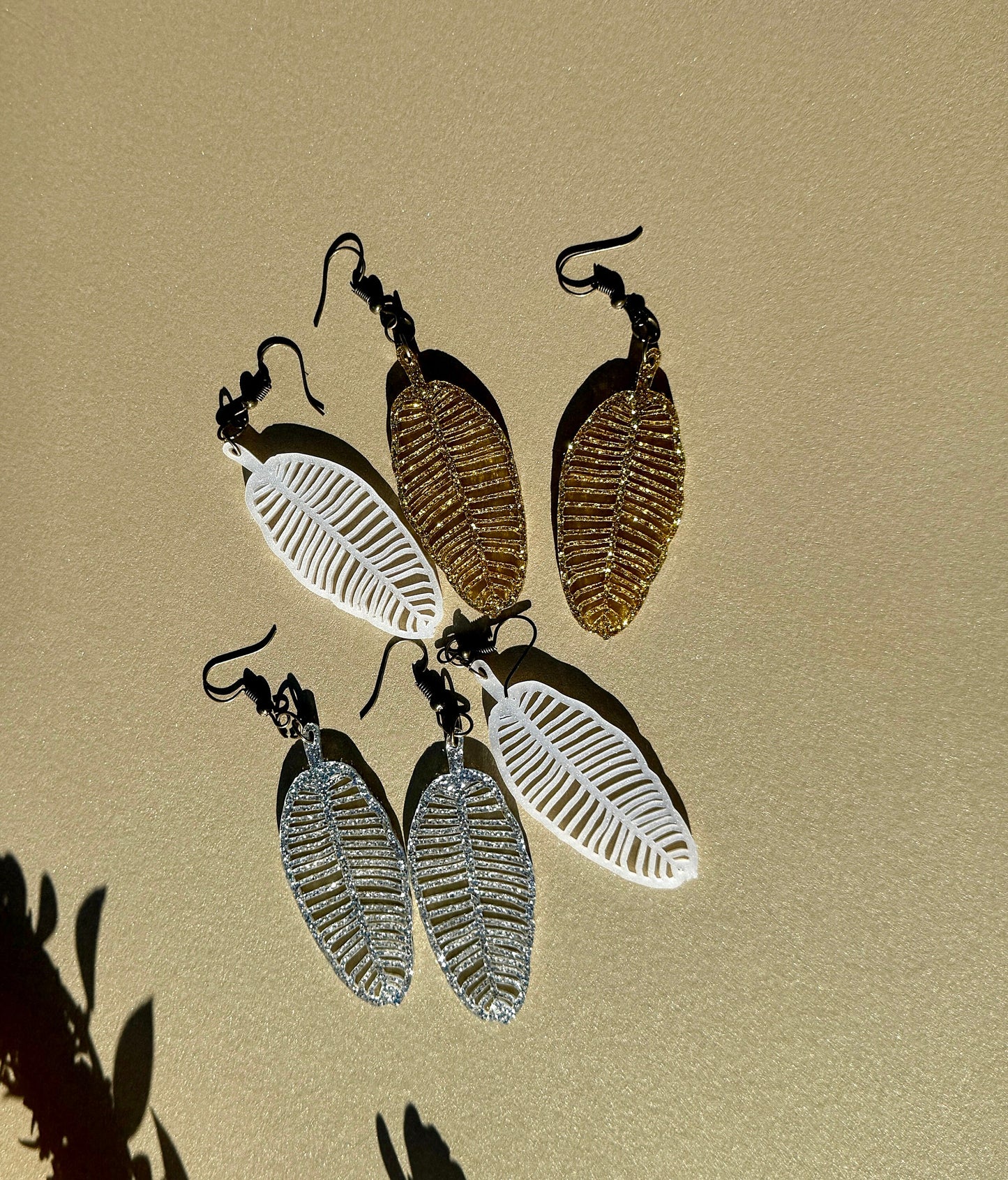 Elegant Dangling Leaf Earrings