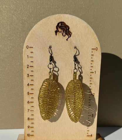 Elegant Dangling Leaf Earrings