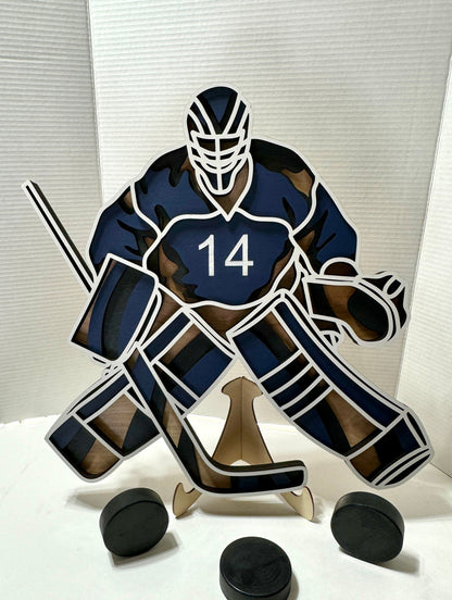 4 Layer Customized Hockey Goalie Wall Hanging