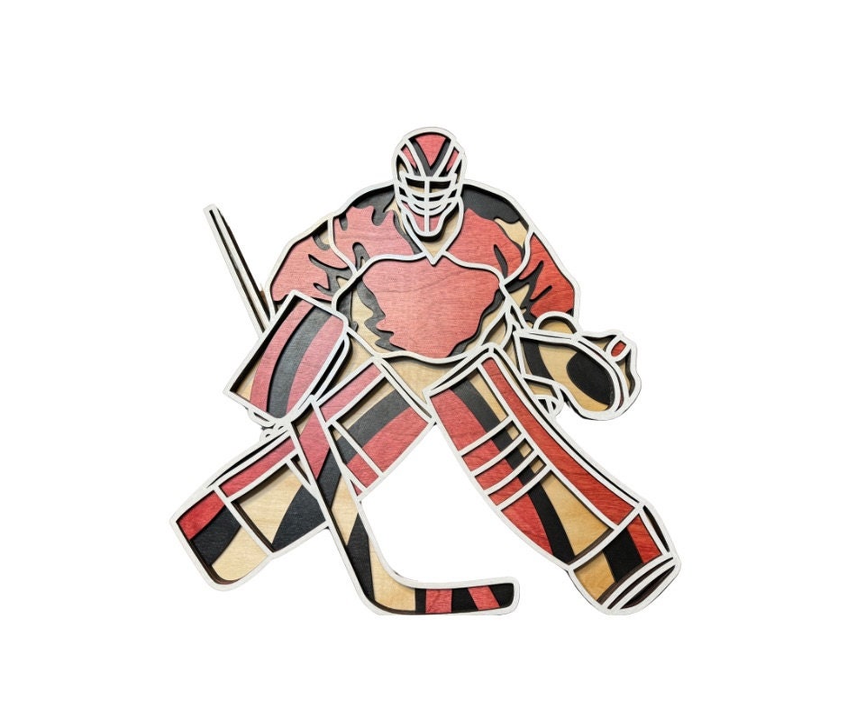 4 Layer Customized Hockey Goalie Wall Hanging