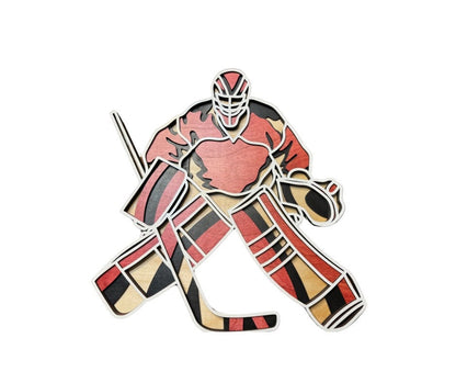 4 Layer Customized Hockey Goalie Wall Hanging