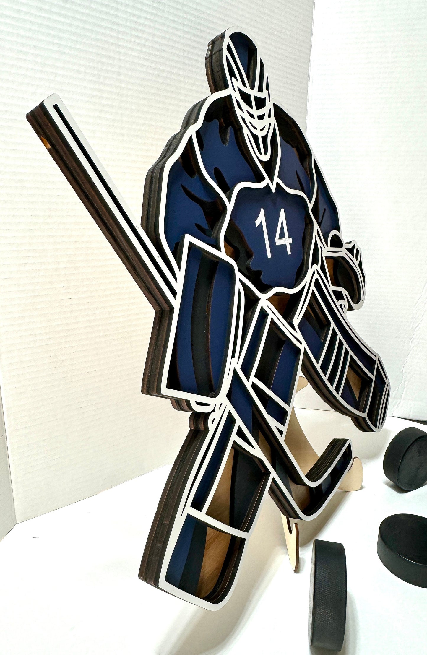 4 Layer Customized Hockey Goalie Wall Hanging