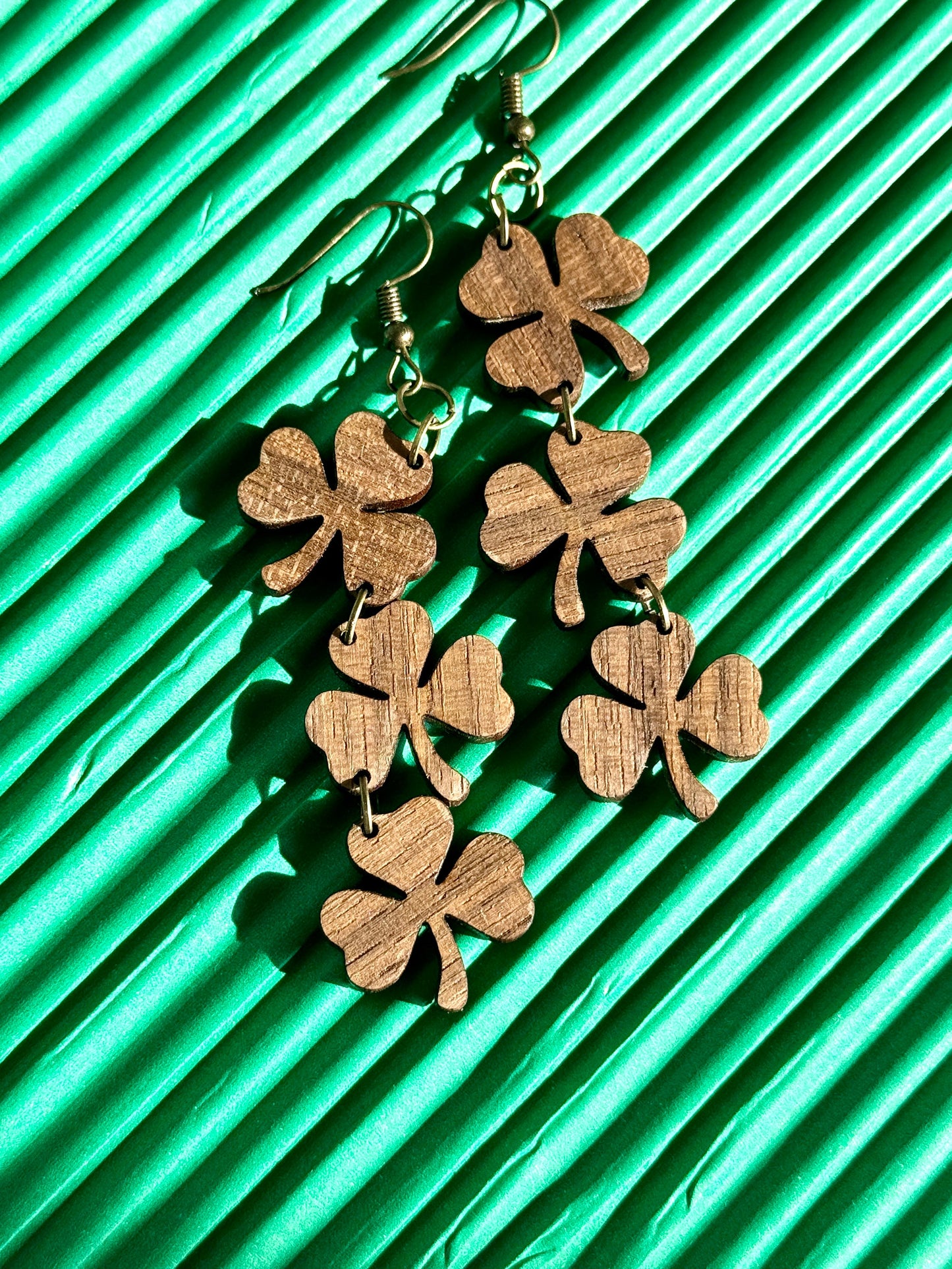 Dangling Clover Earrings