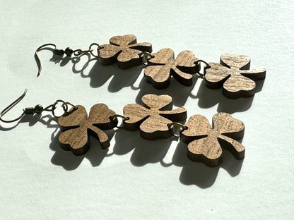 Dangling Clover Earrings