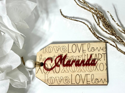 Valentines Day gift Tag