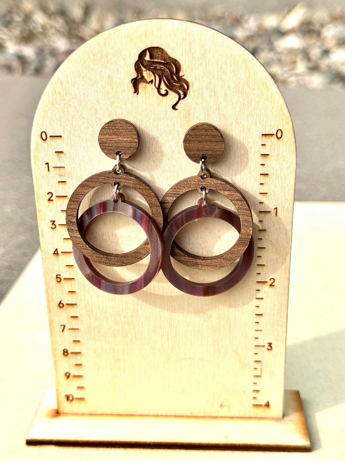 Handcrafted Impossible Circle Laser-Cut Earrings
