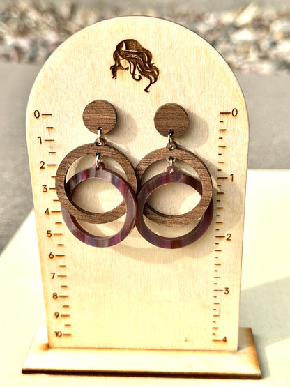 Handcrafted Impossible Circle Laser-Cut Earrings