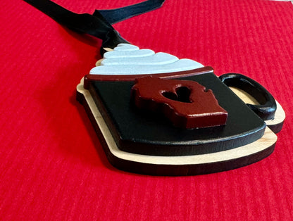 Wisconsin Heart Mug Christmas Ornament – Personalized Gift