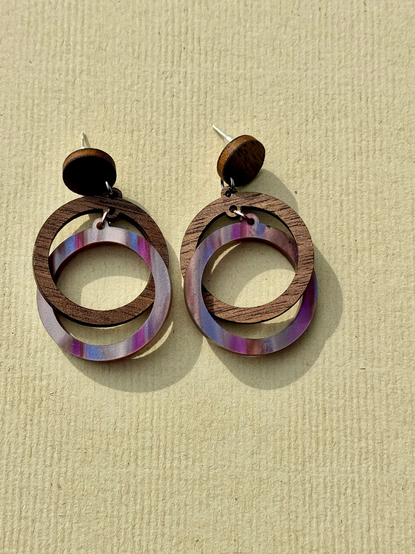Handcrafted Impossible Circle Laser-Cut Earrings
