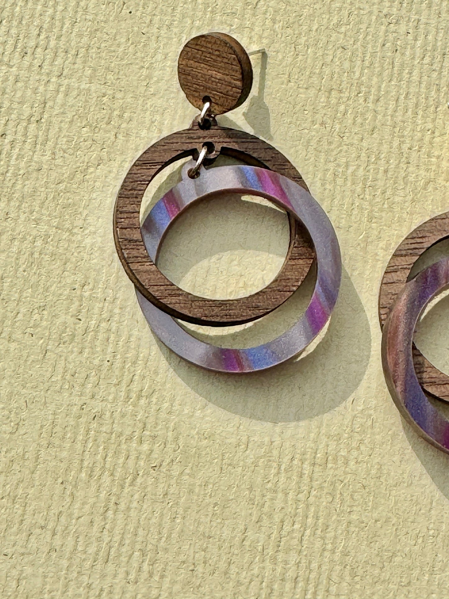 Handcrafted Impossible Circle Laser-Cut Earrings
