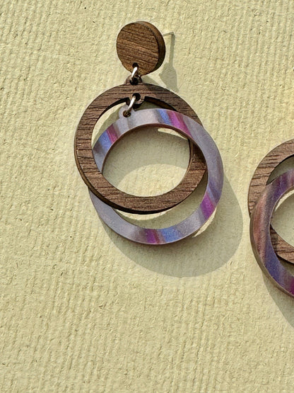 Handcrafted Impossible Circle Laser-Cut Earrings