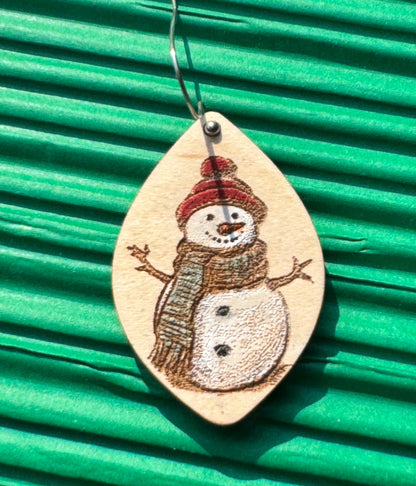 Snowman Earrings