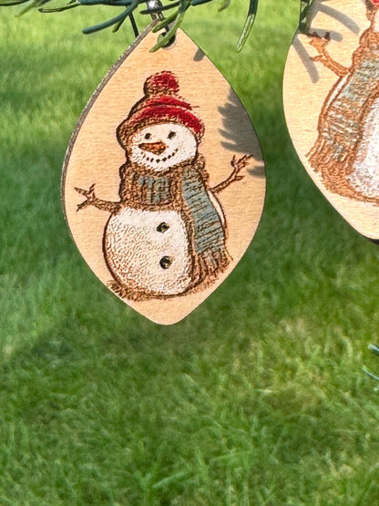 Snowman Earrings