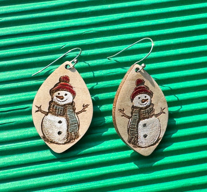 Snowman Earrings