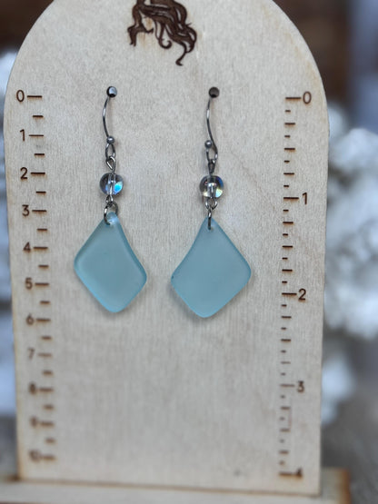 Sea Glass Drop Earrings