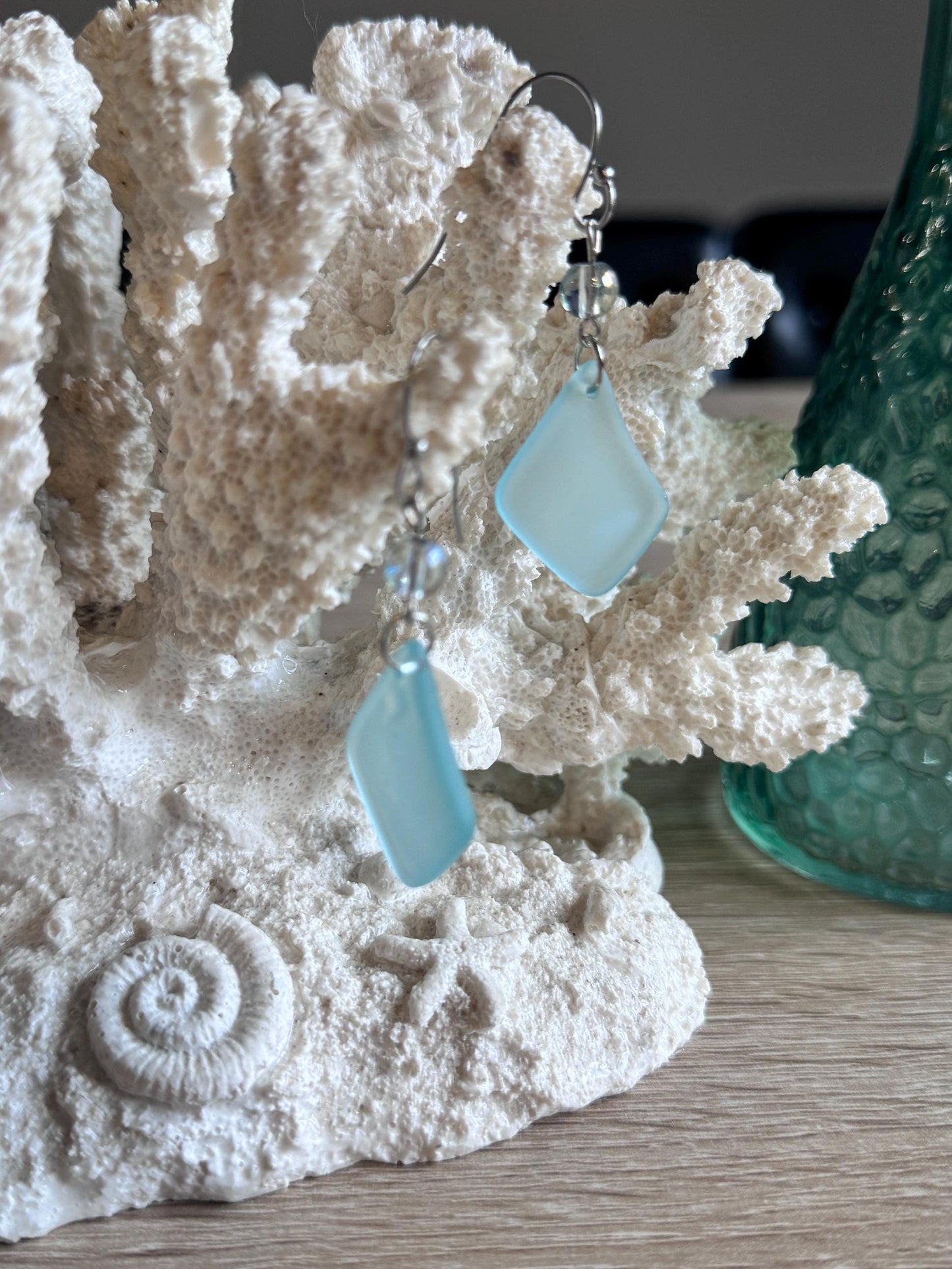Sea Glass Drop Earrings