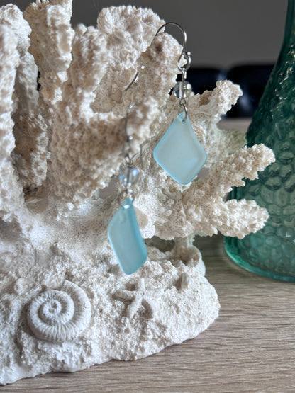 Sea Glass Drop Earrings