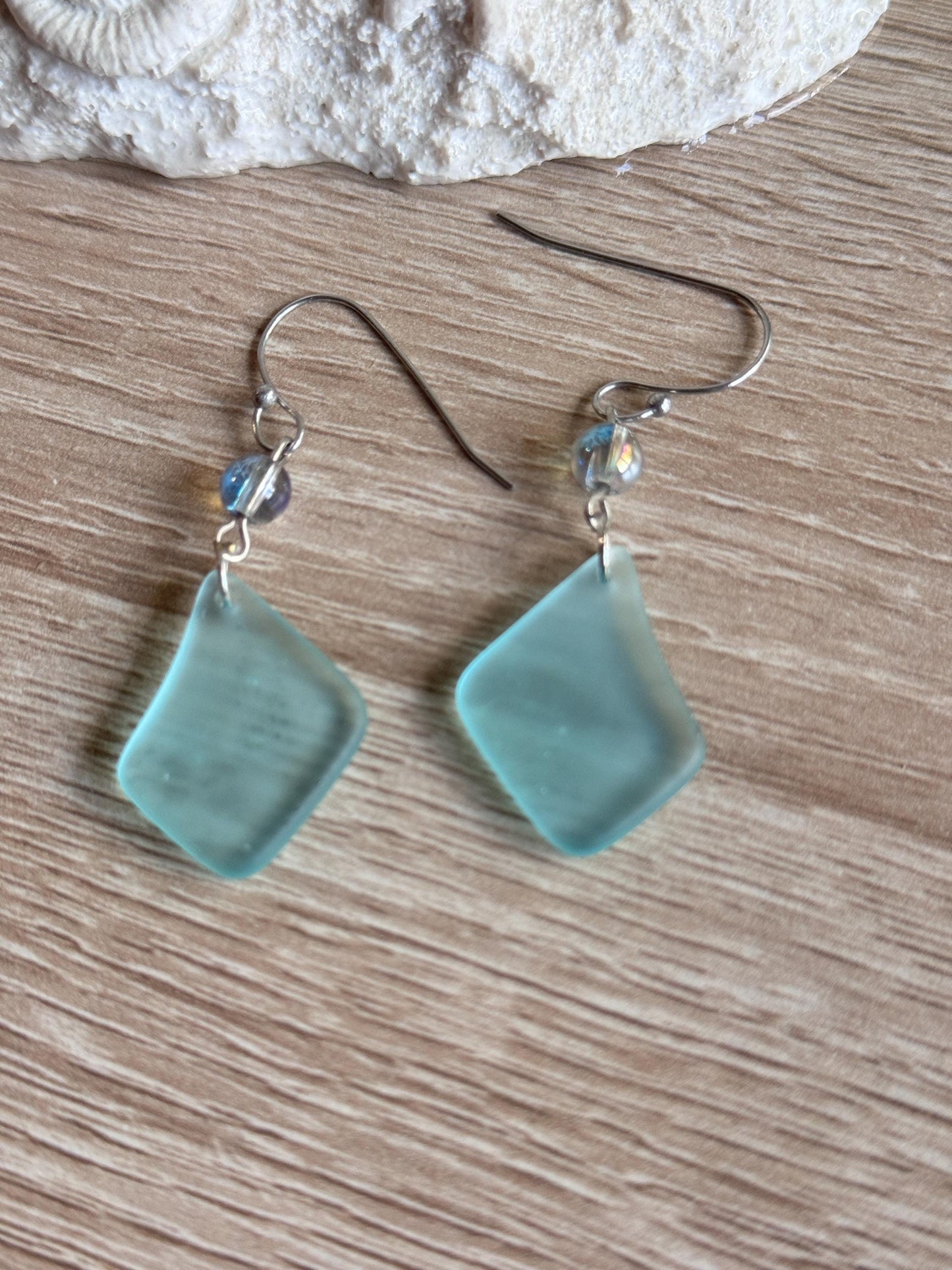 Sea Glass Drop Earrings