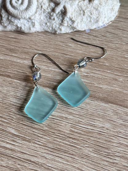 Sea Glass Drop Earrings