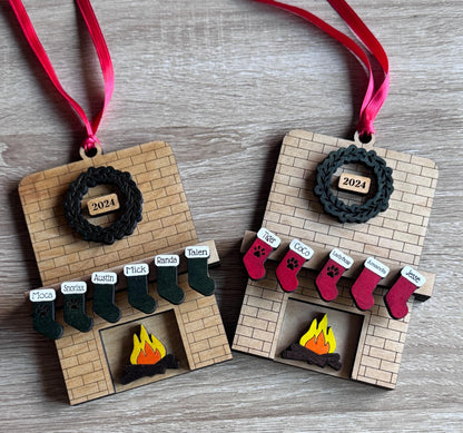 Personalized Holiday Hearth Ornament