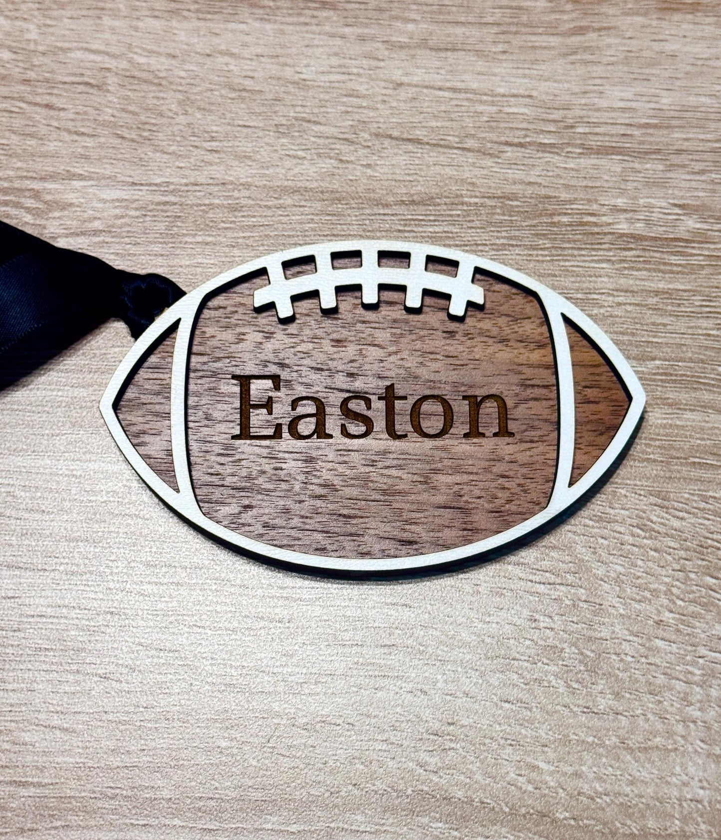 Customizable Football Gift Tag or Ornament