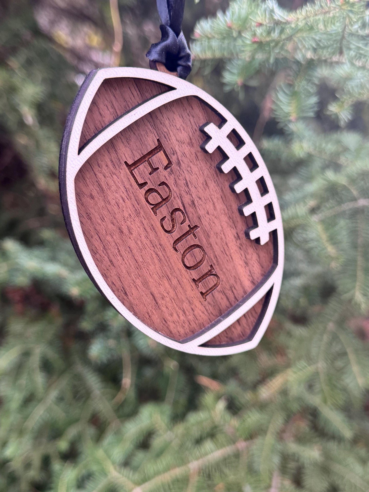 Customizable Football Gift Tag or Ornament