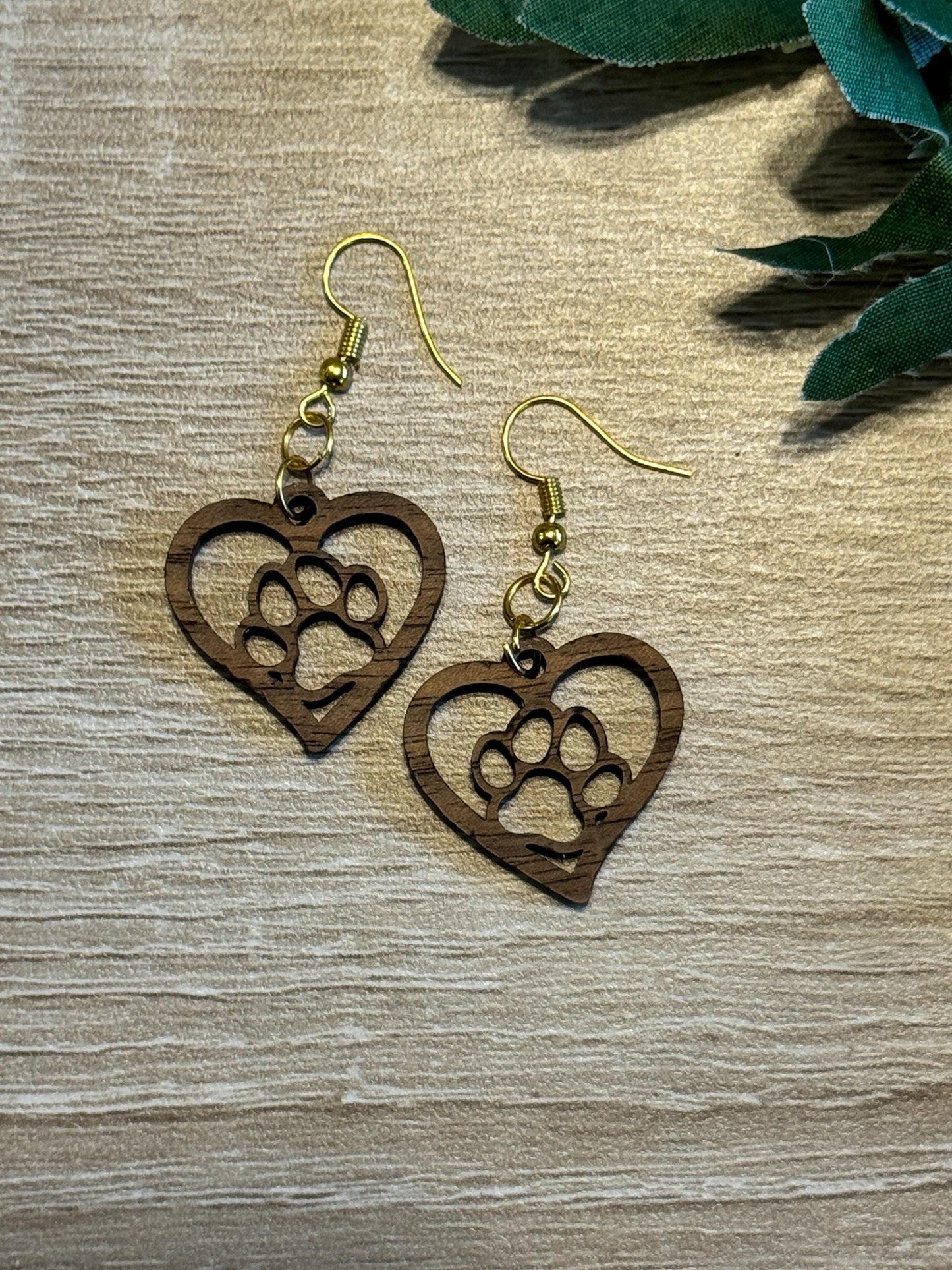 Paw Heart Earrings
