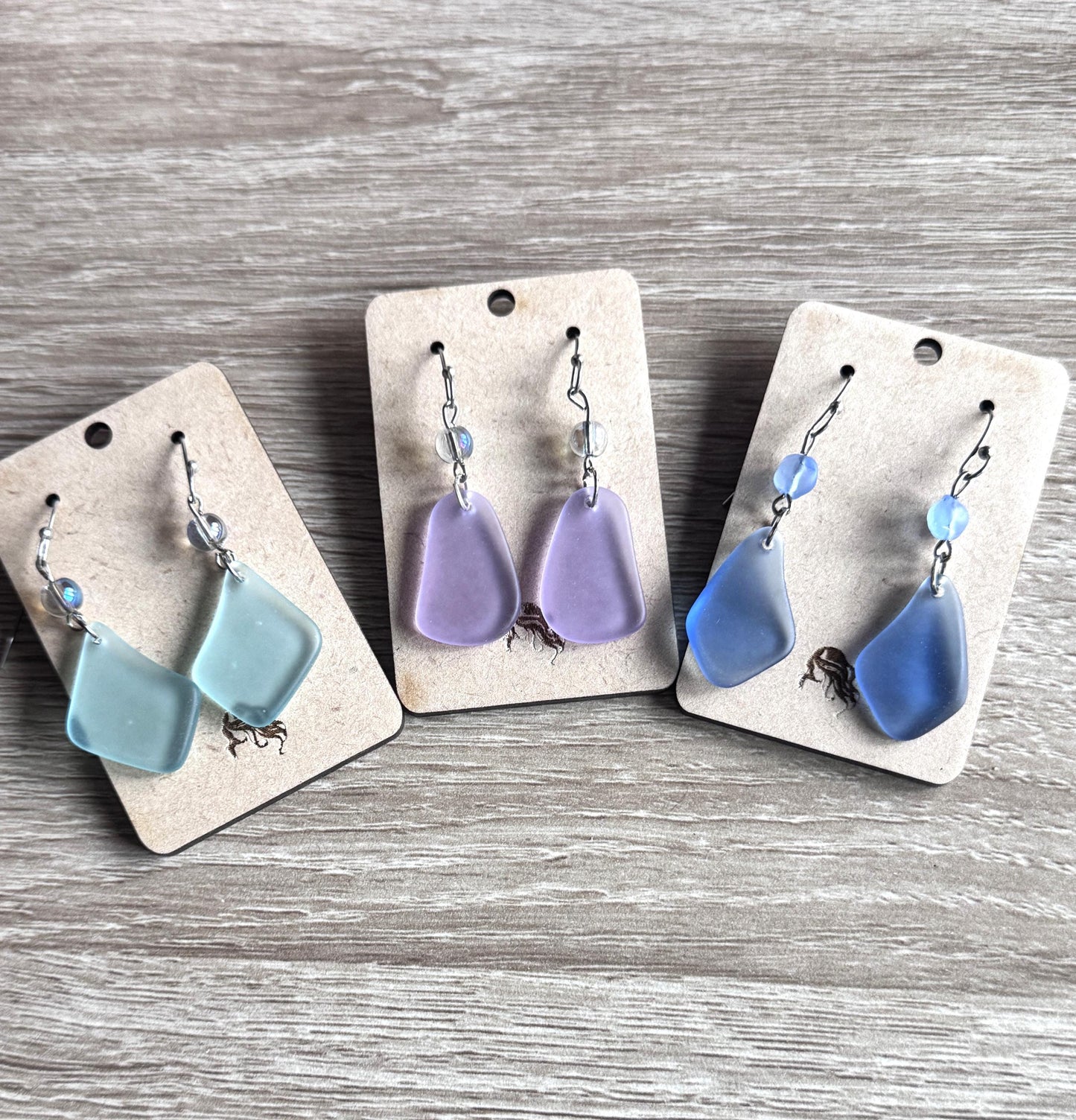 Sea Glass Drop Earrings