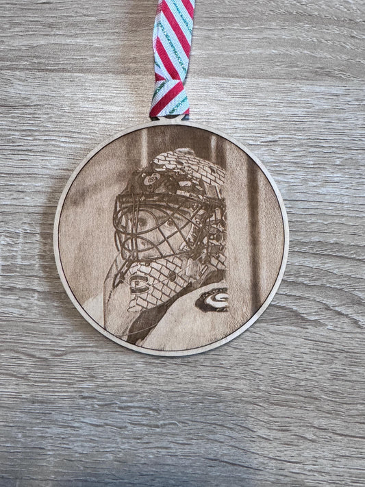 Personalized 3x3 Maple Wood Ornament – Custom Photo & Engraving