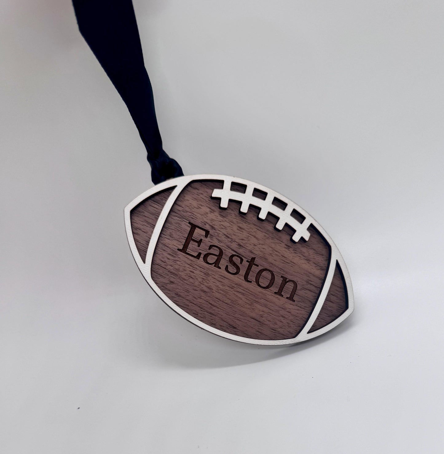 Customizable Football Gift Tag or Ornament