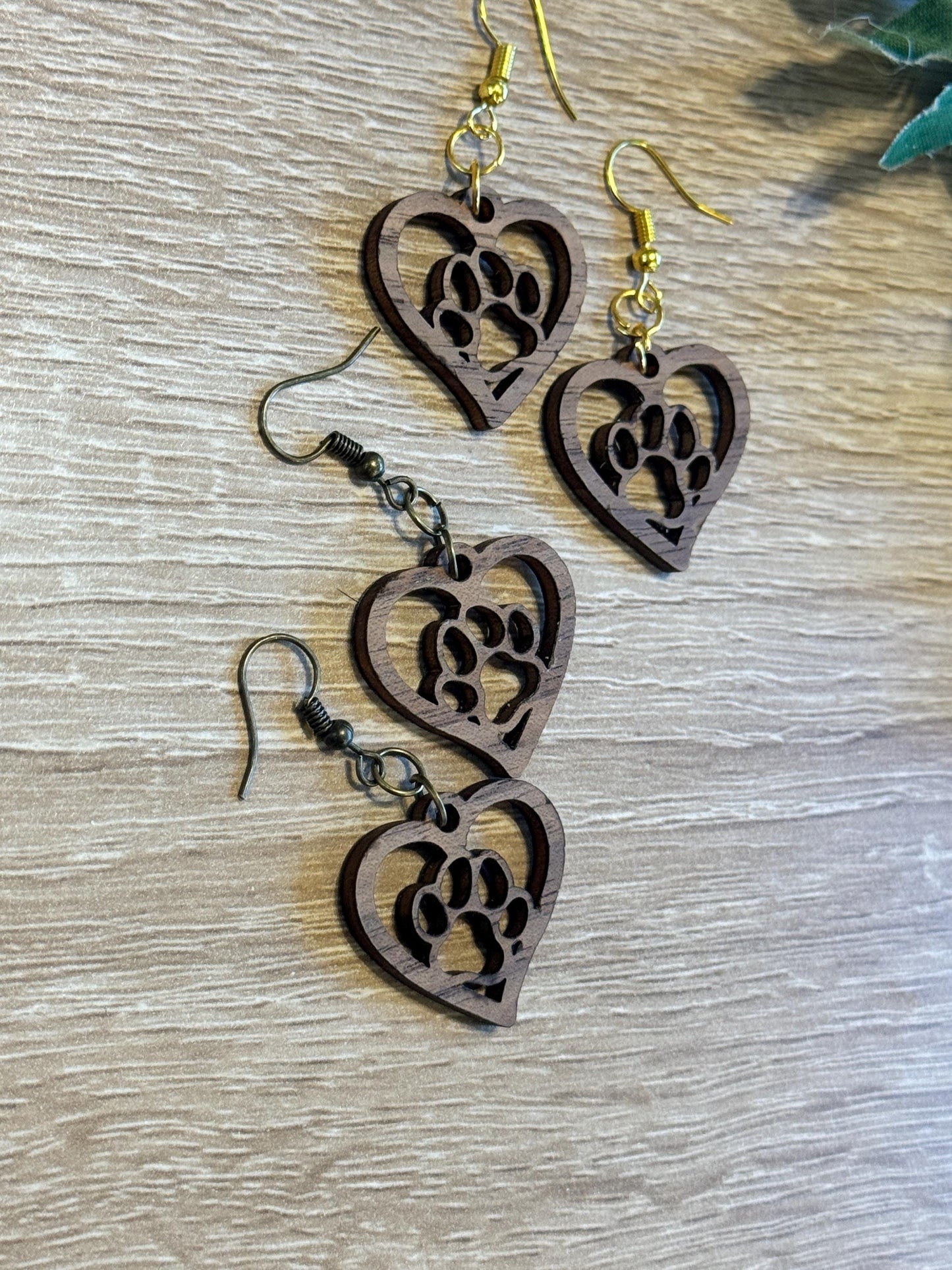 Paw Heart Earrings