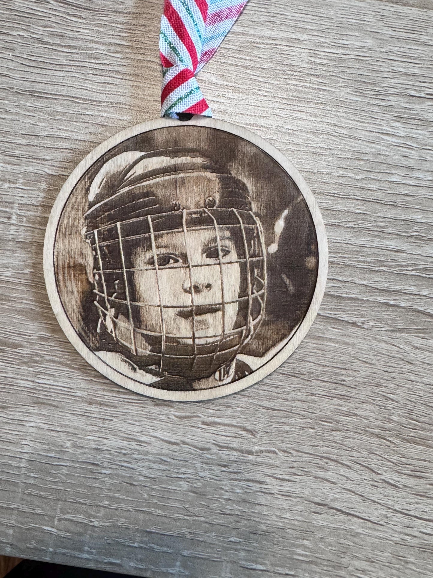 Personalized 3x3 Maple Wood Ornament – Custom Photo & Engraving